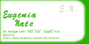 eugenia mate business card